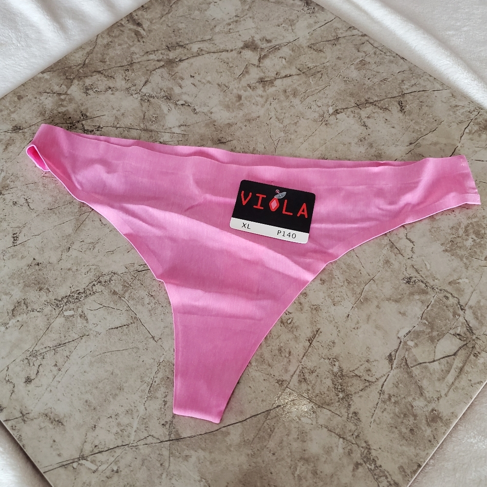 Lasercut Thong Panties Pink